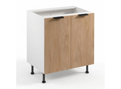 Mobiele keuken met deuren, wit
