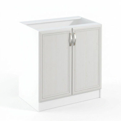 Mobiele keukentafel met witte bovenkant