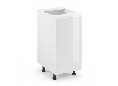 Mobiele glanzende witte keukenkast
