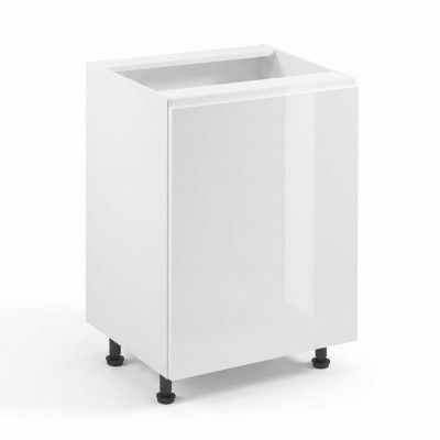 Mobiele keukentafel met glanzend oppervlak