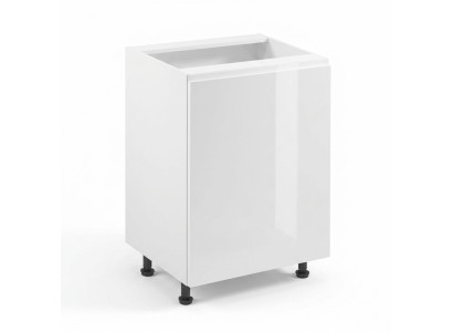 Mobiele keukentafel met glanzend oppervlak