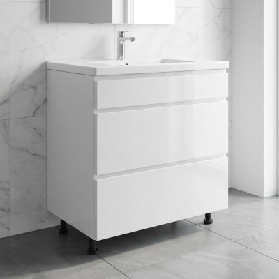 Mobiele keukentafel met lades