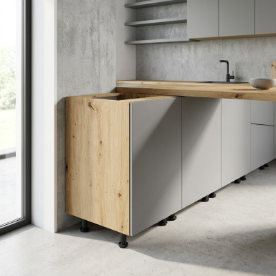 Mobiele tafel met middelste plank voor de keuken