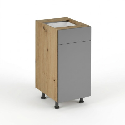 Mobiele keukentafel met lade en planken