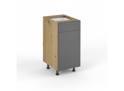 Mobiele keukentafel met lades en planken