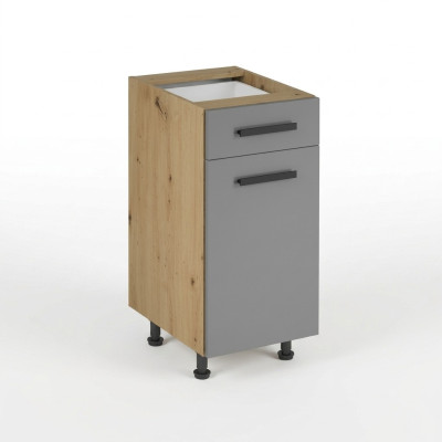 Keukenmeubels met deuren en planken