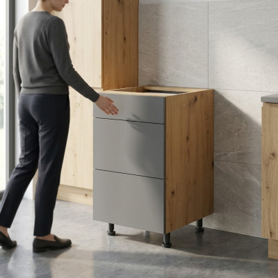 Mobiele kast met lades, keukenmeubel met 3 lades