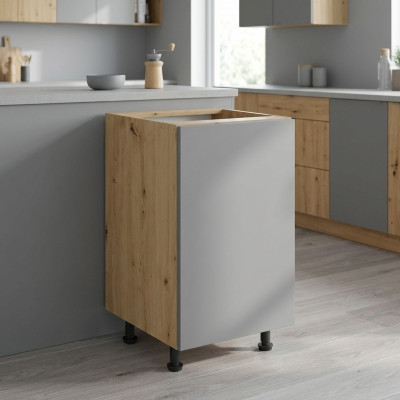 Mobiele keukentafel met centraal blad