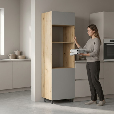 Ingebouwde oven en magnetron kast