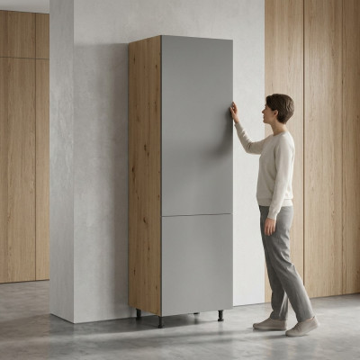 Hoge keukentafel met planken