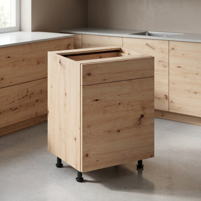Mobiele keuken met lade en onderste planken