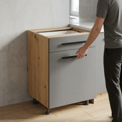 Mobiele multifunctionele tafel met lade en planken