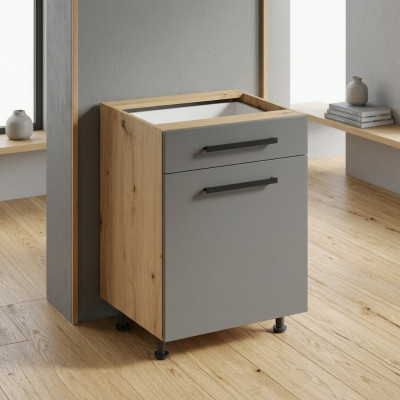 Mobiele multifunctionele tafel met lade en planken
