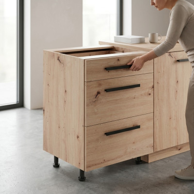 Mobiele kast met lades