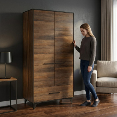 Kast met hanger en lade