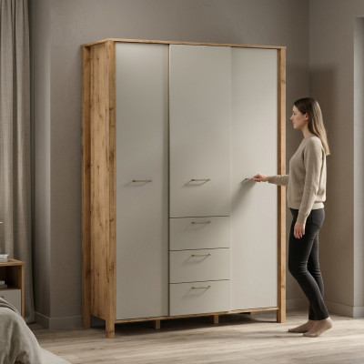 Kast met haken, planken en lades