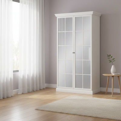 Kast met twee spiegels
