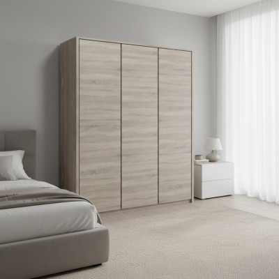 Multifunctionele houten slaapkamerkast