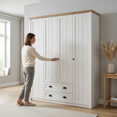 Kast met lades en kledingdeuren