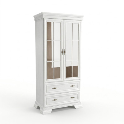 Vitrine met lades en planken