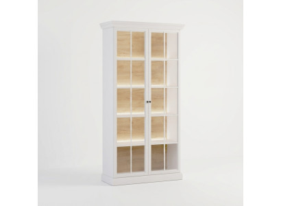 Witte tentoonstellingsmeubel