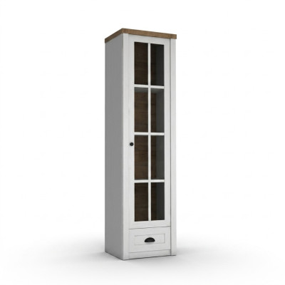 Moderne witte vitrinekast