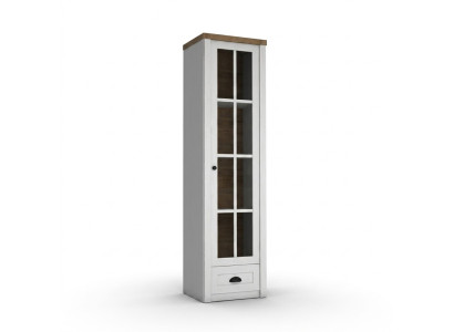 Moderne witte vitrinekast