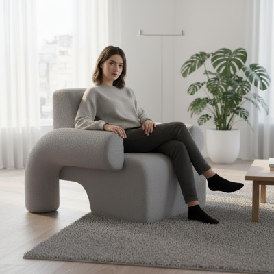 Moderne stoel voor warme decoratie