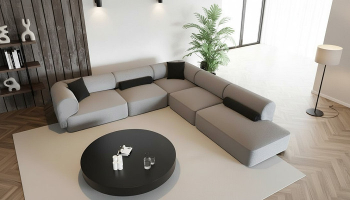 Moderne en elegante hoekbank voor de woonkamer