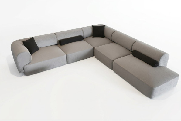 Moderne en elegante hoekbank voor de woonkamer