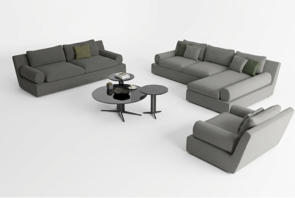 Hoekbank voor 3 personen met comfort en functionaliteit