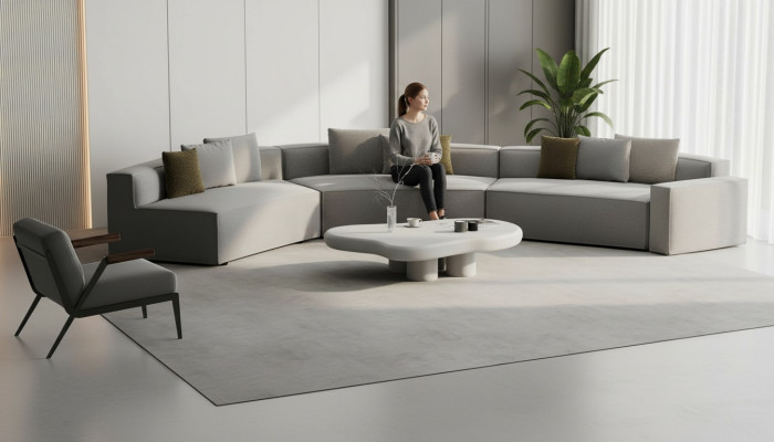 Gemakkelijke bank en stoel in Acento decor