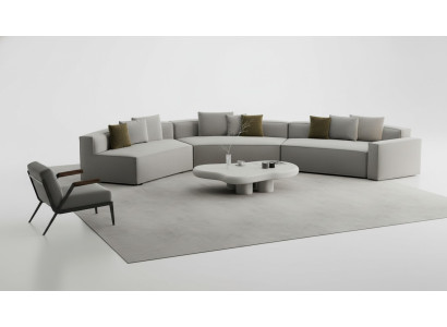 Gemakkelijke bank en stoel in Acento decor