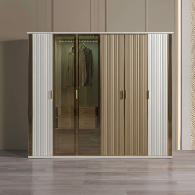 Moderne en luxe glazen kast, 234 cm