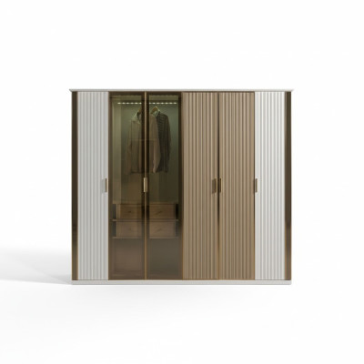 Moderne en luxe glazen kast, 234 cm