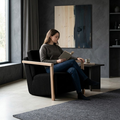 Elegante stoel met modern klassiek ontwerp en comfort