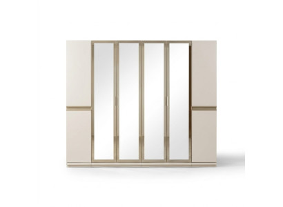 Moderne hoekkast met groot patroon