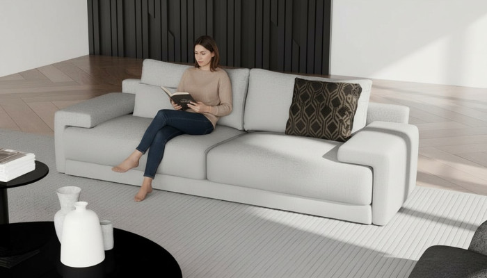 Elegante bank, comfortabel in elk detail