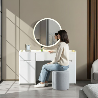 Moderne compacte make-up tafel voor de slaapkamer