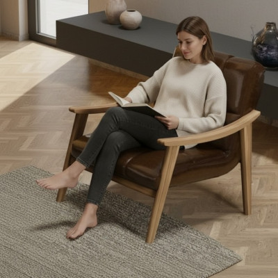 Elegante en minimalistische stoel, maximaal comfort