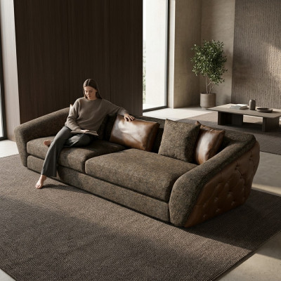Moderne elegante designbank voor dagelijks gebruik