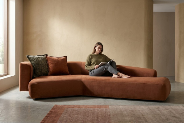 Decoratieve zachte bank