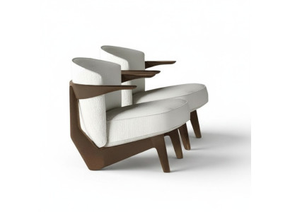 Moderne designstoel Lusso, zacht, zonder overmatige decoratie