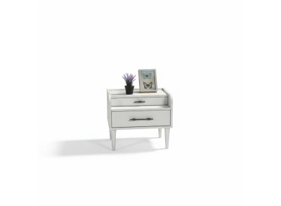 Moderne witte elegante nachttafel