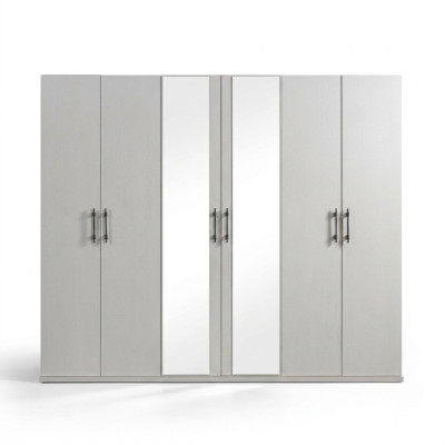 Moderne witte opbergkast van 254 cm
