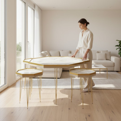 Houten salontafelset
