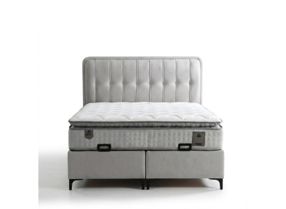 Moderne witte bed met matras