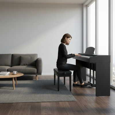 Elegante digitale piano met krachtige geluid en moderne functies