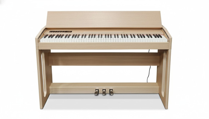 Digitale piano voor thuisgebruik 130 cm lichtbruin