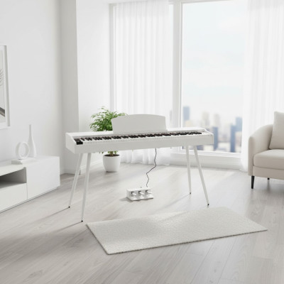 Witte digitale piano